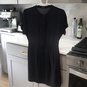 Madewell Black Silk Dress